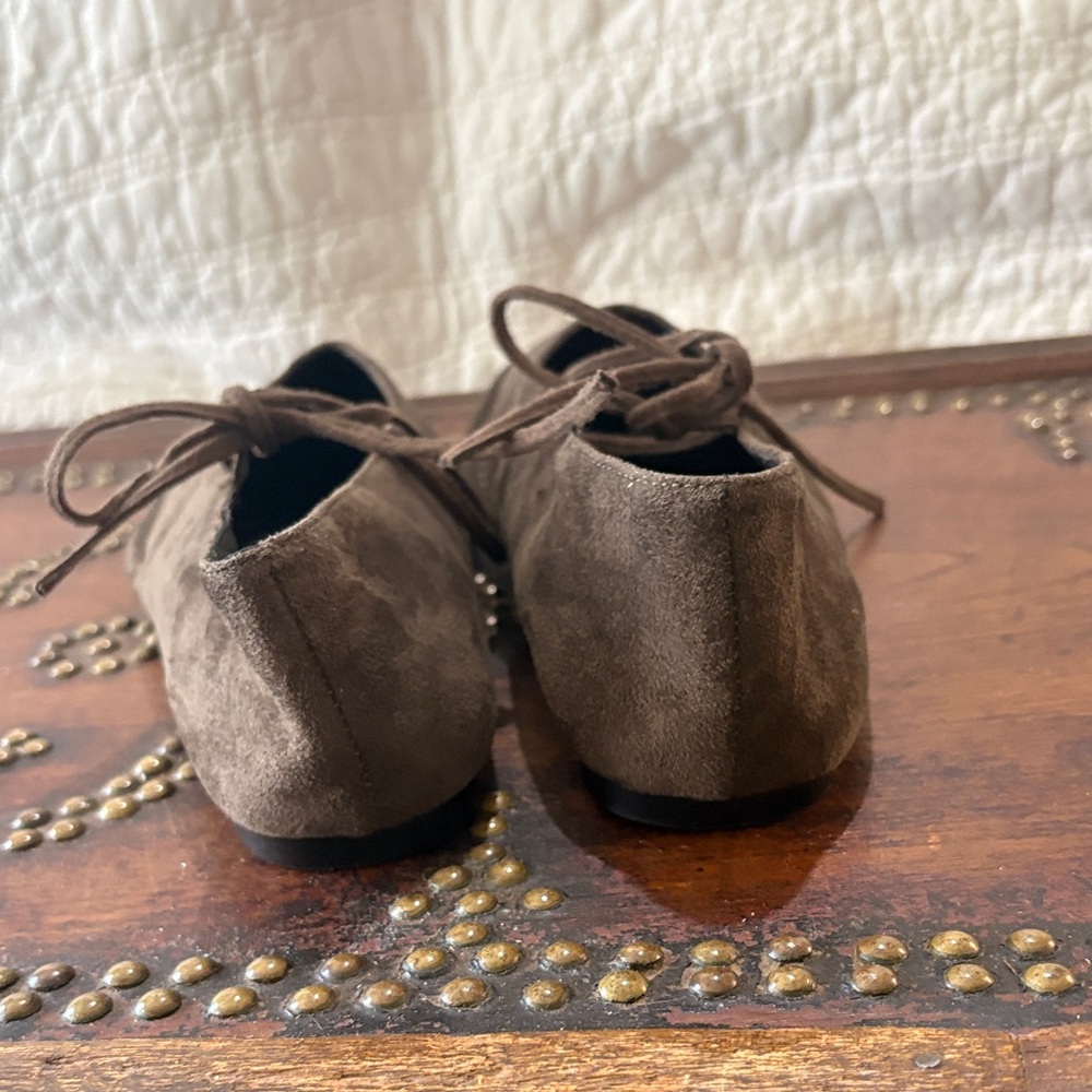 Source Unknown Brown Suede Ballet Flats - Picture 4 of 6
